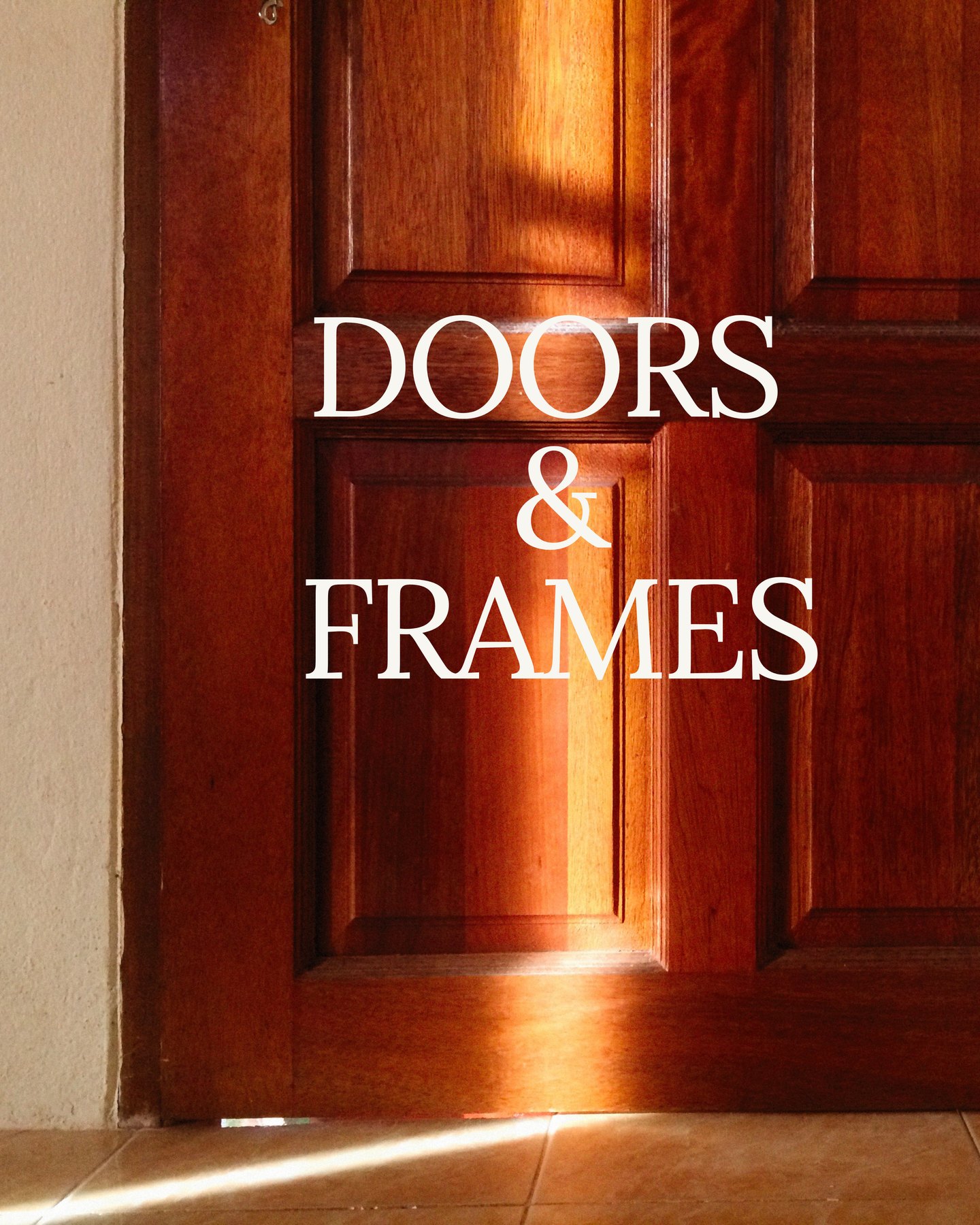 Doors and frames millwork example